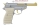 WALTHER P38 CO2-Pistole, Kal. 4,5mm Steel BB, gold / nickel