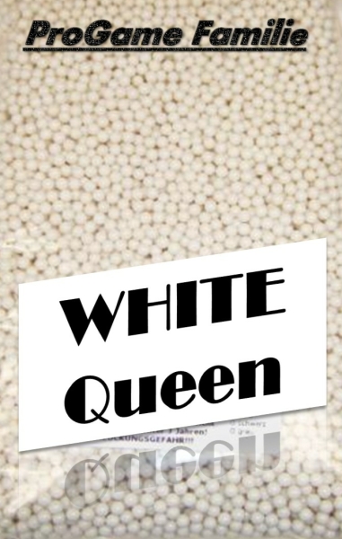 1kg Softairkugeln "White Queen" (weiß) von Pro Game ca. 8333 Stück