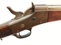 Einzellader Flinte Husqvarna - Mod.4 - Rolling Block - Note 2  - Remington Rolling Block Acion 1877-1886, Visierung demontiert, nicht nummerngleich