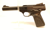 halbautomatische Pistole Browning - Buck Mark - Note 3  - vergoldetes Abzugszüngel, für links und Rechtshänder geeignet, 5,5" Lauf