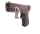 halbautomatische Pistole Glock - 19 - Note 2  - handliche Sportpistole, Visierung mit Farbmarkierung auf Kimme und Korn