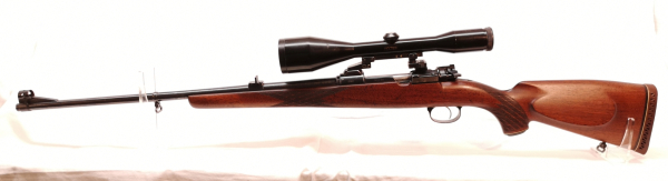 Repetierbüchse Mauser - M98 - Note 2  - schöner 98er Jagedrepetierer, BüMa Arbeit von F.Müller Aschersleben (selten), ventilierete Schaftkappe