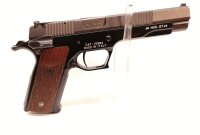 halbautomatische Pistole Pardini - GT 45 - Note 2  - begehrte Sportpistole mit 6" Lauf, Handballenschutz, einstellbarer Abzug