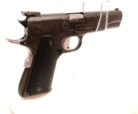 halbautomatische Pistole Springfield - 1911-A1 - Note 2  - 1911-A1 Modell, mit silberfarbenes Abzugsz&uuml;ngel und Handballensicherung, reichhaltiges Zubeh&ouml;r, LPA Visierung, Matchabzug