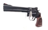 Revolver Smith & Wesson - 586-3 - Note 3  - 6" Revolver mit Leuchtkorn, stahlgebl&auml;uter Hahn und Abzug, 