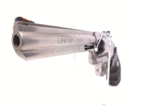 Revolver Colt - King Cobra - Note 2  - höherwertiger 6"-Sportrevolver aus dem Hause COLT, mit orangefarbenem Korn, verstellbarer Kimme, Gummigriffschalen mit Fingermulden f. beidhändige Nutzung, breitem Hahn und Abzugszüngel, stainless glänzend