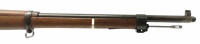 Repetierbüchse Carl Gustafs - M96 - Note 3  - Schwedenmauser von Carl Gustafs Stads (1919), Mehrlader, Schiebekimme, mit Laufgewinde (Abdeckung fehlt), nicht nummerngleich, mit Putzstock, Metallschaftkappe, innenliegendem Magazin, alterstypische Gesamtzus