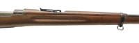 Repetierbüchse Carl Gustafs - M96 - Note 3  - Schwedenmauser von Carl Gustafs Stads (1919), Mehrlader, Schiebekimme, mit Laufgewinde (Abdeckung fehlt), nicht nummerngleich, mit Putzstock, Metallschaftkappe, innenliegendem Magazin, alterstypische Gesamtzus