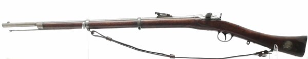 Einzellader B&uuml;chse Werndl - M1867 - Note 4  - Sammlerwaffe (nur f. Sammler / H&auml;ndler da ohne Beschuss), WERNDL M1867, Kal. 11x42R Werndl, Infanteriegewehr, auch Holub-Werndl genannt, Baujahr 1868, Drehtrommelverschlu&szlig;, sog. 2-Band-Gewehr, mit Ladestock un