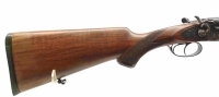 Doppelflinte Armas Parkemy - Ayora - Note 2  - schöne Hahndoppelflinte im Kal. 16/70 mit stahlgebläutem System (buntgehärtet), Modell Ayora, gutem Erhaltungs- und Pflegezustand, Flintenvisierung mit Perlkorn, Gummischaftkappe, technisch einwandfrei, kein 