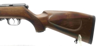 Repetierbüchse Weihrauch - HW 60J - Note 2  - Raubwildjagdwaffe mit Klappkimme und Korn, 11mm Prismenschiene für spätere Zielfernrohrmontage, deutscher Stecher, fein eingestellter Abzug, Steckmagazin, Gummischaftkappe, Sicherung neben Kammerstengel, Rieme