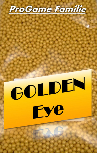 1kg Softairkugeln &quot;Golden Eye&quot; (gold) von Pro Game ca. 8333 St&uuml;ck