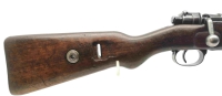 Repetierbüchse Preduzece - M44 - Note 3  - schöner kurzer jugoslawischer 98er, nicht nummerngleich, Lauf & Metallschaftkappe für das Alter im guten Zustand (Note 2,5), Holz Note 3,5,  gekröpfter Kammerstängel, Kornschutz, Schiebkimme, Mehrlader mit innenl