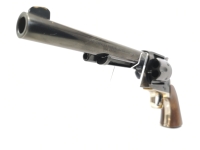 Revolver Weihrauch - ARM 457 - Note 2  - Westernrevolver aus dem Hause Weihrauch, Modell ARM 457, Kal. .45 Colt, 6Schuss Trommel, Beladung durch Ladeklappe, Single-Action, messingfarbene Metallteile, silberfarbener Hahn, stahlgebl&auml;uter Trommelrahmen, leic
