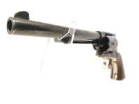 Revolver Weihrauch - ARM 457 - Note 2  - Westernrevolver aus dem Hause Weihrauch, Modell ARM 457, Kal. .45 Colt, 6Schuss Trommel, Beladung durch Ladeklappe, Single-Action, messingfarbene Metallteile, silberfarbener Hahn, stahlgebläuter Trommelrahmen, leic