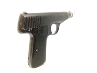 halbautomatische Pistole Walther Zella-Mehlis - Mod. 4 - Note 3  - ha. Pistole aus dem Hause Carl Walther Zella-Mehlis, Mod. 4, mit alterstypischen und historischen Nutzungsspuren, Note 3-, aus Sammlung, Visierung über feste Kimme und Korn *** voreintrags