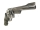Revolver Smith & Wesson - 27-3 - Note 2  - besonderer Smith & Wesson Revolver mit eingearbeiteter Mündungsfeuerbreme, Lauflänge 120mm + 30mm Mündungsfeuerbremse, 6 Schuß Trommel, sthalgehämmerter Hahn und Abzug, schwarze glänzende Metallbeschichtung (auf 