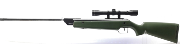 Druckluft-/CO2-Gewehr (erlaubnispflichtig) Diana - 45 - Note 7  - Weitschu&szlig;luftgewehr (&uuml;ber 7,5 Joule) im Kal. 4,5mm Diabolo, WBK-pflichtig (Einzellader auf WBK gelb), mit ZF von RWS (Classic 4x32), eigentlich im guten Zustand, allerdings wurden der Holzs