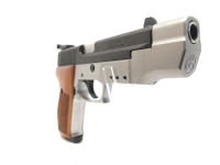 halbautomatische Pistole SIG Sauer - P220 S - Note 2  - schöne Sportpistole von Sig Sauer im Kal. 45 Auto, mit LPA-Visierung, Laufgewicht (montiert), Holzgriffschalen f. beidhändige Nutzung, Bi-Color-Design, Kimme mit weißer Markierung, 150mm Lauf (6"), s