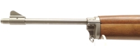 halbautomatische Büchse Ruger - Mini 14 Ranch Rifle - Note 2  - sehr gut erhaltene halbautomatische Büchse RUGER Mini 14, auch Ranch Rifle genannt, Kal. .223 Remington, Holzschaft, Metallschaftkappe, in silber gehaltenes System und Lauf, Drehkimme und Kor