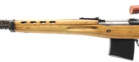 halbautomatische Büchse Tokarew - SVT 40 - Note 2  - relativ seltene (durch Handelsembargo) halbautomatische Büchse im Kal. 7,62x54R, Tokarew SVT40, mit orig. ZF auf Seitenmontage, Waffe komplett zerlegt, gereinigt, Gasabnahme eingestellt, mit S&B-Muntion