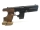 halbautomatische Pistole Hämmerli - 280 - Note 2  - beliebte präzise KK-Matchpistole im guten gepflegten Zustand, Holzgriffformschalen f. Rechtshänder, mit komplettem Zubehör (Laufgewichte (montiert), 2tes Magazin, Werkzeug, Ersatzkorn und Kimme sowie Kof