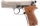 SRS-Pistole Walther P88 nickel Kal. 9mmPAK, Holzgriffschalen