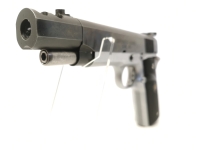 halbautomatische Pistole Springfield - 1911 A1 Defender - Note 2  - schöne 1911-A1 Defender von Springfield Armory, mit Mündungsfeuerdämpfer, guter gepflegter Zustand, skelettierter Hahn und Abzugszüngel, LPA-Visierung, verstellbar, Handballensicherung, b