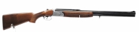 Bockbüchsflinte Frankonia - de Luxe (Sabatti) - Note 3  - schöne Bockbüchsflinte von Frankonia Jagd, produziert von Sabatti, Modell de Luxe, mit schöner gravierter Basküle mit Jagdmotiven, Klappkimme, Sicherung auf dem Kolbenhals, Rückstecher (französisch
