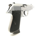 halbautomatische Pistole Walther - PPK - Neuwertig - Kleinkaliber-Gebrauchspistole aus dem Hause Walther, Modell PPK/S, Sammlerstück aus dem Jahr 2020 (Neufertigung), 80mm Lauf, feste Kimme mit Korn, Kunststoffgriffschalen, beidhändig nutzbar, inkl. Steck