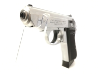 halbautomatische Pistole Walther - PPK - Neuwertig - Kleinkaliber-Gebrauchspistole aus dem Hause Walther, Modell PPK/S, Sammlerstück aus dem Jahr 2020 (Neufertigung), 80mm Lauf, feste Kimme mit Korn, Kunststoffgriffschalen, beidhändig nutzbar, inkl. Steck