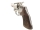 Revolver Rossi - 87 - Note 2  - kurzer, in silberfarben gehaltener Fangschußrevolver im Kal. .38special, ideal für die Jagd, kurzer Lauf (50mm), geringes Gewicht, solide verarbeitet, Zustand Note 2 (Nutzung ab an der Trommelsperre sichtbar und an den Holz