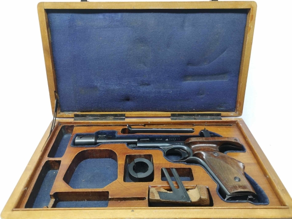 halbautomatische Pistole Margolin - MZM - Note 3  - beliebte russische Einsteiger-KK-Pistole im Kal. 22kurz (.22short), Trainingspistole, Korn verstellbar, Kimme verstellbar, Schlitten bleibt nicht offen nach dem letzten Schuss, ideal für Schützensportbeg