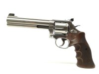 Revolver Smith & Wesson - 686-6 Deluxe Match Master - Note 2  - aktueller Spitzen-Sportrevolver (NP 2.099,00), Smit & Wesson 686-6 Deluxe Match Master, Kal. .357Mag., Nussbaumholz-Griffschalen orig S&W, stainless matt, leichte Gebrauchsspuren sichtbar, Be