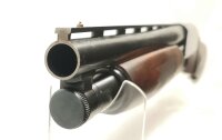 Repetierflinte Mossberg - 500A - Note 2  - kurze Repetierflinte (Vorderschaftrepetierflinte) von Moosberg, Modell 500A, Magnumkaliber 12/76, mit 390mm Laufl&auml;nge, guter gepflegter Zustand, da Laufl&auml;nge unter 60cm = Kat. B (tlw. nur mit Voreintrag zu erwerb