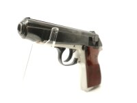 halbautomatische Pistole FEG - PA63 - Note 2  - beliebter ungarischer Walther PP-Nachbau, Kal. 9mm Makarow, mit Holzgriffschalen und zus&auml;tzlichem Paar Kunststoffgriffschalen, beidh&auml;ndige Nutzung, ideal als Fangschusswaffe, technisch einwandfrei, optisch N