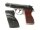 halbautomatische Pistole FEG - PA63 - Note 2  - beliebter ungarischer Walther PP-Nachbau, Kal. 9mm Makarow, mit Holzgriffschalen und zus&auml;tzlichem Paar Kunststoffgriffschalen, beidh&auml;ndige Nutzung, ideal als Fangschusswaffe, technisch einwandfrei, optisch N