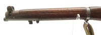 Repetierbüchse Enfield - No. 1 MK III - Note 3  - No. 1 MK III  Enfield von B.S.A. (kein SMLE) aus Nachlaß, optisch Zustand 3 (alterstypisch), Lauf sehr gut, Kal. .303brit., Schaftmetallkappe (messingfarben) mit Putzzeugfach (mit Putzzeug), Schiebekimme, 