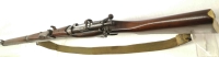 Repetierbüchse Enfield - No. 1 MK III - Note 3  - No. 1 MK III  Enfield von B.S.A. (kein SMLE) aus Nachlaß, optisch Zustand 3 (alterstypisch), Lauf sehr gut, Kal. .303brit., Schaftmetallkappe (messingfarben) mit Putzzeugfach (mit Putzzeug), Schiebekimme, 