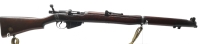 Repetierbüchse Enfield - No. 1 MK III - Note 3  - No. 1 MK III  Enfield von B.S.A. (kein SMLE) aus Nachlaß, optisch Zustand 3 (alterstypisch), Lauf sehr gut, Kal. .303brit., Schaftmetallkappe (messingfarben) mit Putzzeugfach (mit Putzzeug), Schiebekimme, 