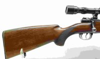 Repetierb&uuml;chse AKAH - M98 - Note 3  - Jagdrepetierer von AKAH (Import) im Kal. 7x64, mit GECO Zielfernrohr mit fester Vergr&ouml;&szlig;erung 6x42, unbeleuchtet, Lauf und Technik im sehr guten Zustand, Holz mit Gebrauchsspuren (jagdlich), Gesamt Note 2,5, Einhakmont