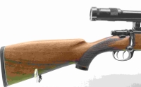 Repetierbüchse Zastava - ohne - Note 2  - schöner Jagdrpetierer mit Zielfernrohr von DOCTER, unbeleuchtet, massive Gummischaftkappe, gekröpfter Gammerstämgel, Glas und Waffe im gepflegten Zustand, Note 2-2,5, technisch einwandfrei, Riemenbügelösen, deutsc