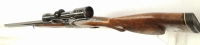 Bockb&uuml;chsflinte Esha - ohne - Note 2  - seltene Bockb&uuml;chs-/Bockdoppelkombination v. Robert Fl&uuml;ckiger Z&uuml;rich, Esha, 9,3x53R swiss und 16er Schrotkaliber als Bockb&uuml;chse, zweigeteilter Schaft, sch&ouml;ne seitliche Verzierungen am System, franz&ouml;sischer Stecher am