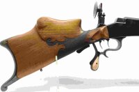 Einzellader B&uuml;chse ohne - Kolbe Suhl - Note 2  - vielf&auml;ltig gestempelte seltene Scheibenb&uuml;chse im Kaliber 9x57 R (Ursprungskaliber 8,15x46R), D.R.G.M. Beschriftung, Waffen-Nr. 10108, vermutlich Kaliberumbau durch Waffen-Wegner Kamen, Aydt System (Blockver