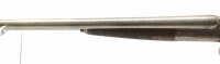 Doppelflinte FABRIQUE D ARMES DE LIEGE - ohne - Note 3  - belgische Doppelflinte aus Sammlernachla&szlig;, Schaftbacke links, Hahnspannung (jeder Lauf separat), verziertes System mit langen Seitenplatten, Chokeangaben 16,2 und 16,6, technisch in Ordnung, optisc