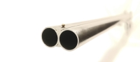 Doppelflinte FABRIQUE D ARMES DE LIEGE - ohne - Note 3  - belgische Doppelflinte aus Sammlernachla&szlig;, Schaftbacke links, Hahnspannung (jeder Lauf separat), verziertes System mit langen Seitenplatten, Chokeangaben 16,2 und 16,6, technisch in Ordnung, optisc