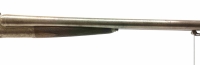 Doppelflinte FABRIQUE D ARMES DE LIEGE - ohne - Note 3  - belgische Doppelflinte aus Sammlernachla&szlig;, Schaftbacke links, Hahnspannung (jeder Lauf separat), verziertes System mit langen Seitenplatten, Chokeangaben 16,2 und 16,6, technisch in Ordnung, optisc