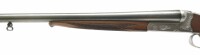 Doppelflinte MK - Conquest 202A - Note 2  - Doppelflinte Modell Conquest 202, Viertel- und Dreiviertel-Choke, ventilierte Schaftkappe, Leichtbausystem, verziert, kein Stahlschrotbeschuß aber MAGNUM-Kaliber (12/76), Visierung über Laufschiene und Perlkorn,