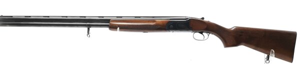 Bockdoppelflinte F.A.I.R. - Master - Note 2  - italienische Skeet/Trapflinte im Kal. 12/70 mit 76er Laufl&auml;nge, Kunststoffschaftbacke, Gravur "Trapscheibe" auf dem System, System in schwarz, Einabzug, kein Stahlschrotbeschu&szlig;,  Chokeangabe 2x 18,4, mit Ejek