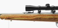 Einzellader B&uuml;chse Marlin - 883 SS - Note 2  - MARLIN 883 SS Einzelladerb&uuml;chse (Umbau von B&uuml;ma von Mehrlader auf Einzellader), stainless Lauf, Groove Barrel, Kaliber .22 Magnum (.22 WMR), R&ouml;hrenmagazin (prof. gesperrt), Schiebekimme, orangefarbenes Korn m